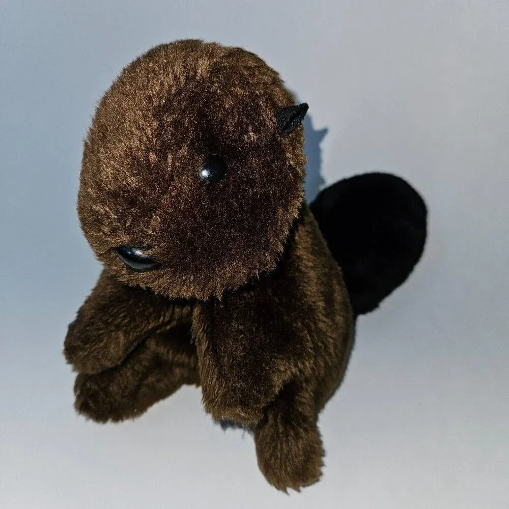 VTG Brown Beaver Hand Puppet Plush 8